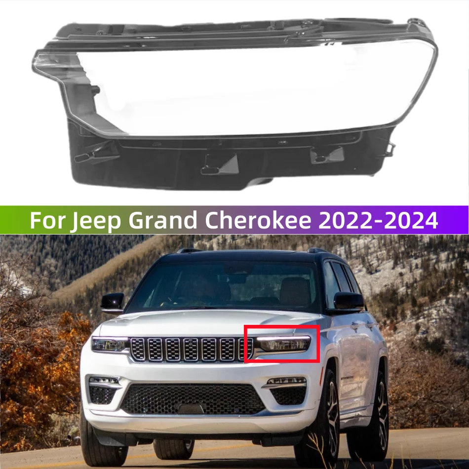 

For Jeep Grand Cherokee 2022 2023 2024 Car Acccessories Headlight Cover Replace The Original Lens