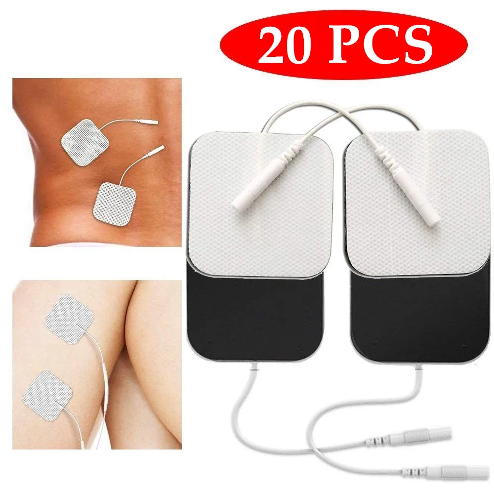 

20Pcs/Set Muscle Stimulator Electrode Pads Gel Non-woven Fabric Self Adhesive Replacement Pads For Tens Digital Therapy Machine