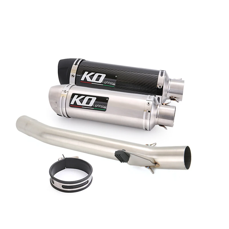 

Для Suzuki Bandit 600 GSF600 Bandit1250 1995-2006 мотоциклетная выхлопная система среднее звено трубы 51 мм глушитель из углеродного волокна Escape