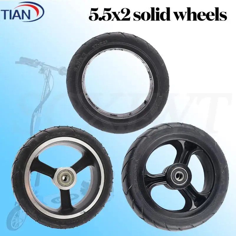 

Free Shipping 5.5X2 Inch Explosion Tire Fastwheel F0 Rear Wheel Solid Tire for Carbon Fiber Scooter Electric Scooter