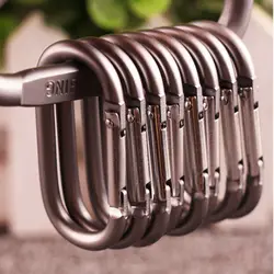 2/5/10pcs Carabiner Travel Kit Camping Equipment Alloy Aluminum Survival Gear Camp Mountaineering Hook Carabiners High Quality