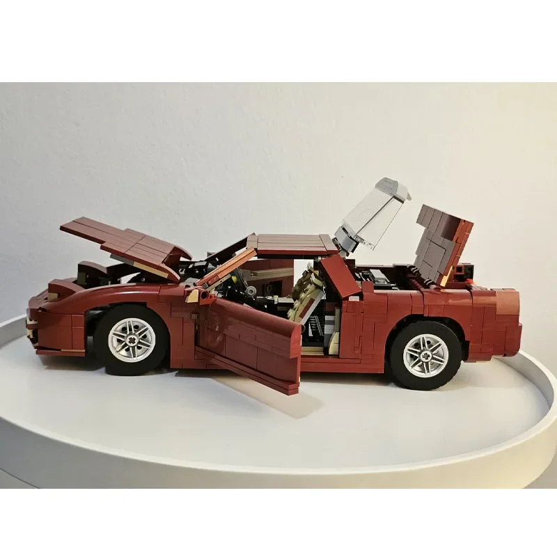 MOC-151570 Red Model 90's Supercar Assembly Stitching Building Block Model • 975 Parts Boy Kids Birthday Building Block Toy