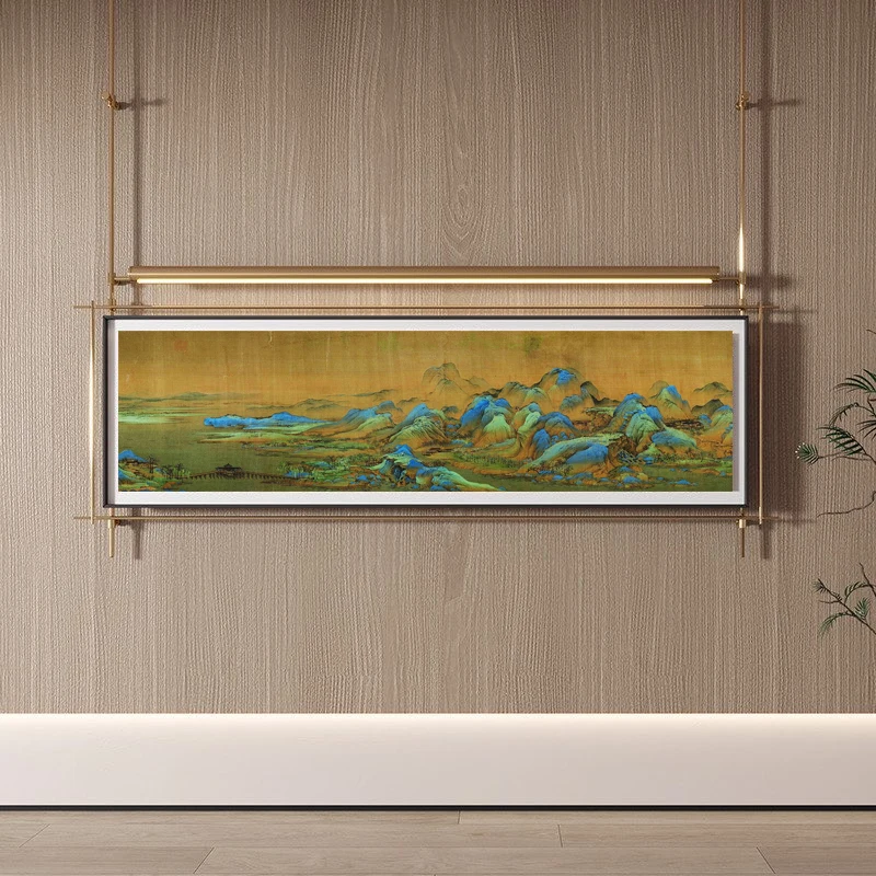 

New Chinese-style decorative wall lamps for dining rooms, private rooms, hotels, villas, hanging paintings with metal suspension