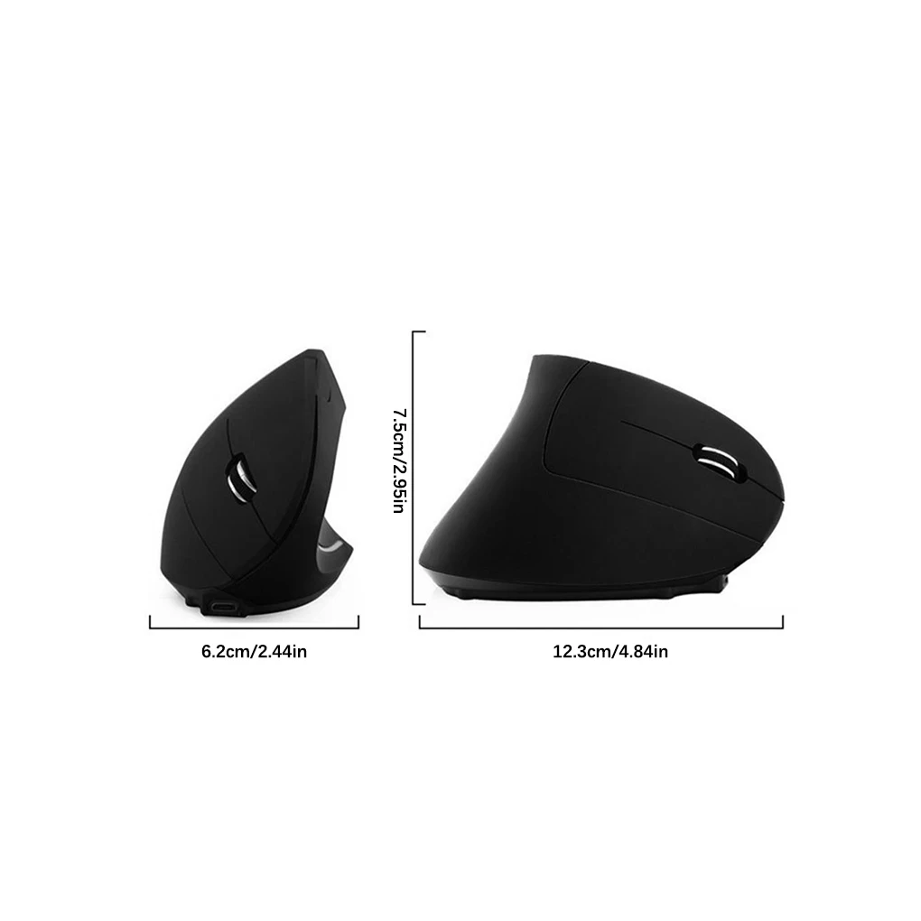 Mouse ottico Wireless per Computer 6 pulsanti accessori per Mouse verticali