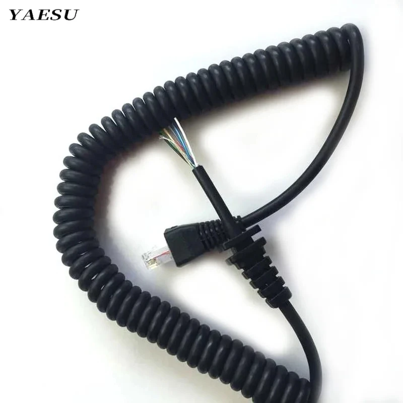 

YAESU MH-67A8J Handheld PTT Mic Replacement RJ45 8-Pin Speaker Microphone Cable for VERTEX VX-2108 VX-2208 VX-2508 Car Radio