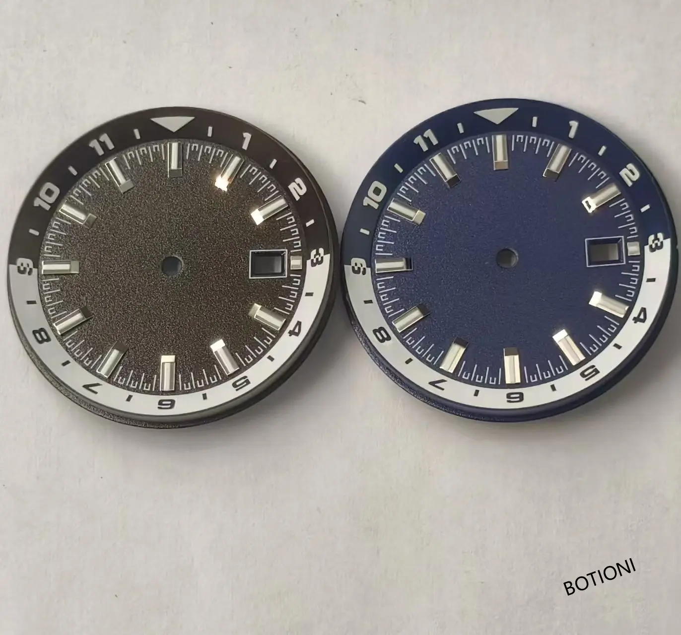 BOTIONI 36.5 مللي متر ساعة بقرص أسود أبيض أخضر أزرق قرص معقم قرص مضيء مناسب لحركة NH35 NH36 ، إكسسوارات وجه الساعة