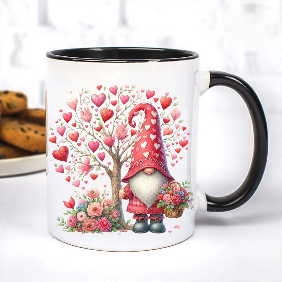 3pcs Valentines Day Gnomes Romantic Love DIY UV DTF Rub On Glass Cup Wrap Transfer Sticker Crafts Mug Greeting Cards Home Decor view 5
