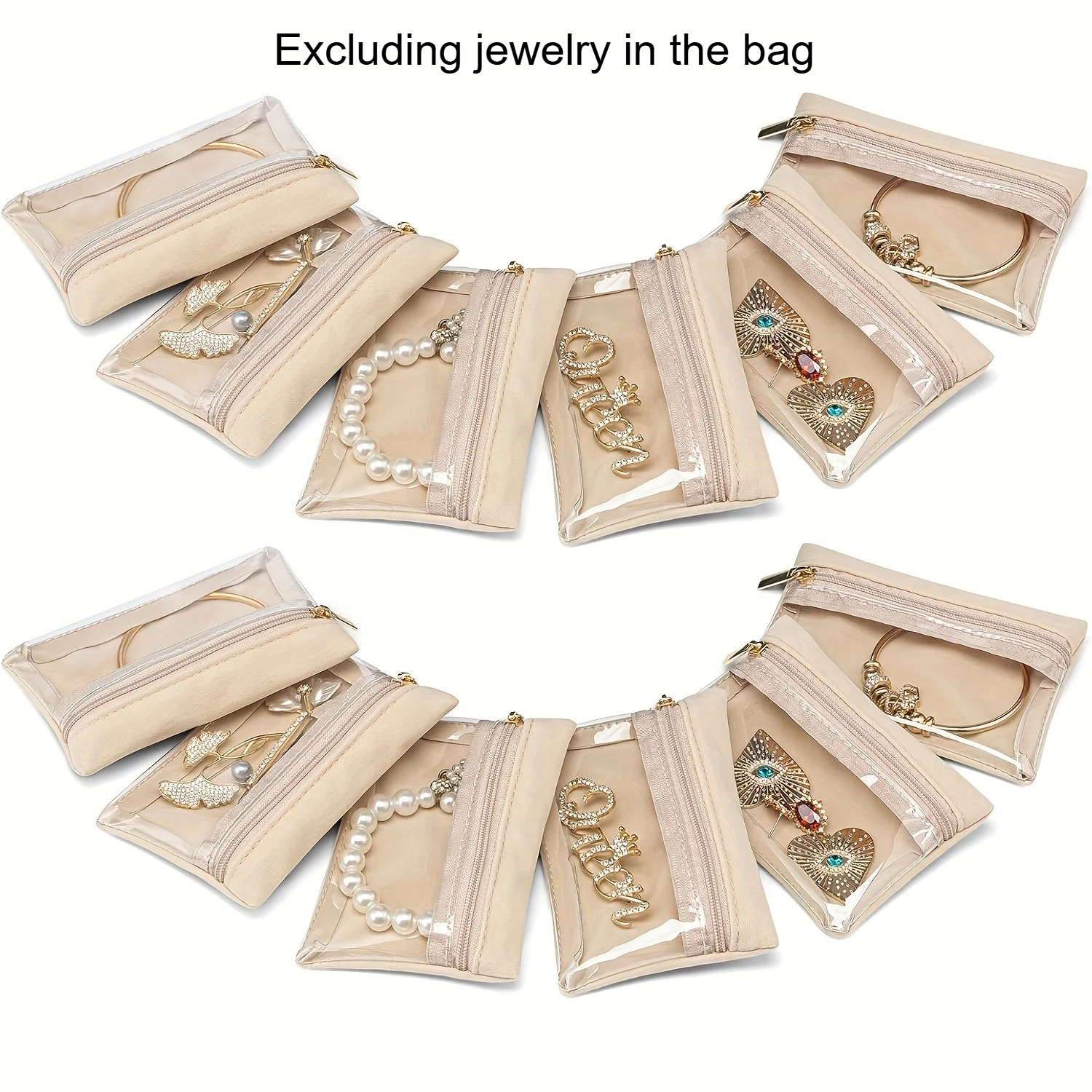 

[Jewelry Bags] Travel Jewelry Bags - 6/12pcs Storage Pouches Organizer Case for Women jewelry boxes jewelry box organizer