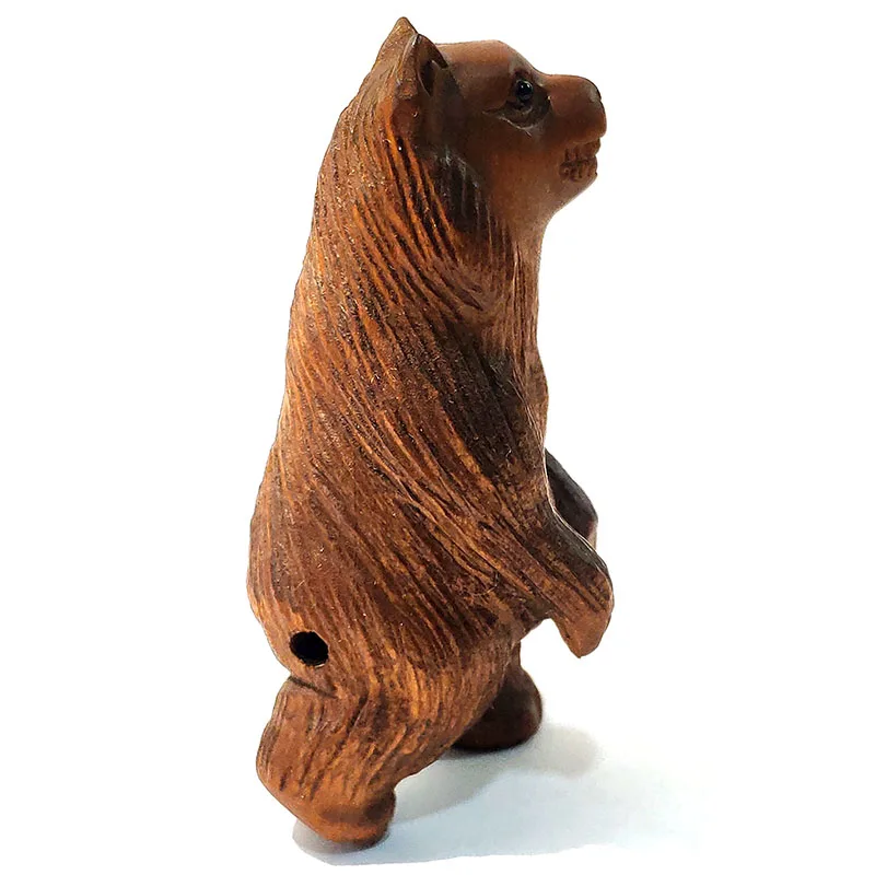 

Y7510 - 2 " Hand Carved Japanese Boxwood Netsuke Carving Figurine : Bear Standing