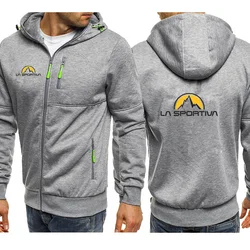 New Fashion La Sportiva Clothes Hoodie brand Zip Up Hoodies for Men Harajuku Autumn Winter Warm Men's Streetwear Sweatshirt 2024