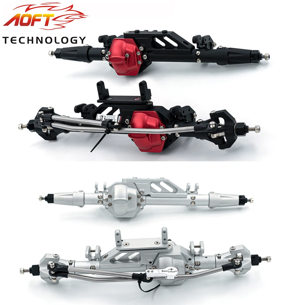 Heavy Duty Metal Front and Rear Axles for 1/10 RC Crawler Car Axial WRAITH 90018 90020 90045 RR10 90048 90053 Upgrade Part