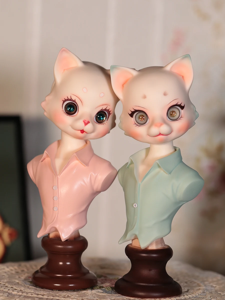 bjd 1/6 doll animal cat head decoration genuine sd advanced resin joint doll table new products