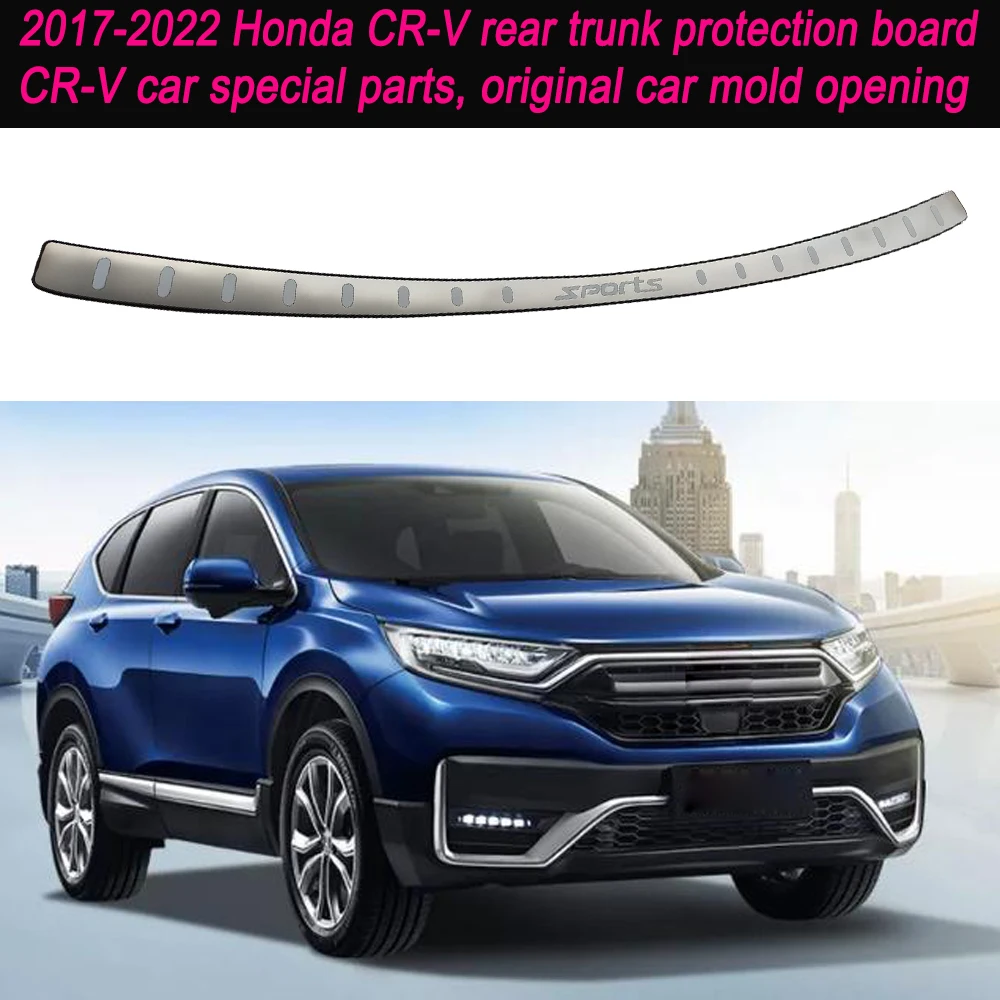 Car Accessories Trunk Trim Rear Bumper Protector Stainless Steel Door Sill Scuff Plate For Honda CR-V CRV CR V 2017-2022