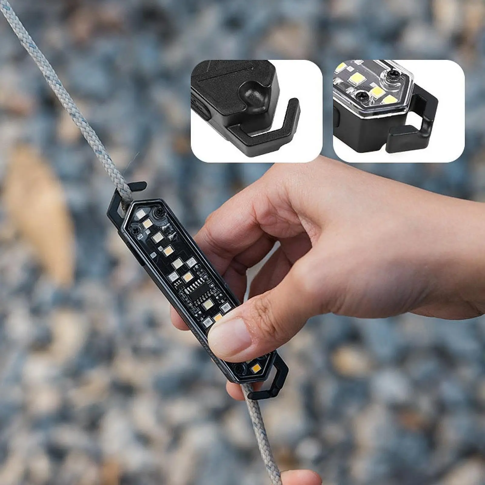 خيمة الرجل خطوط ضوء حبل معلق ضوء للتخييم المظلة في الهواء الطلق