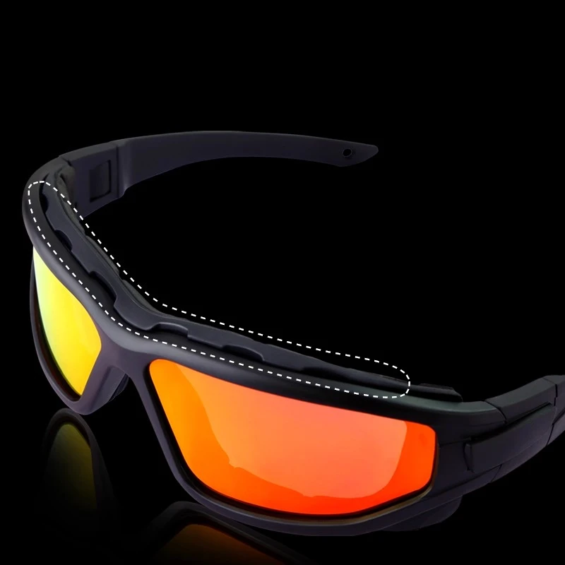 

NICEFACE Waterproof Sports Sunglasses for Surfing Sailing Jet Ski Kite Flying Anti Slip UV Protection Polarized Lens