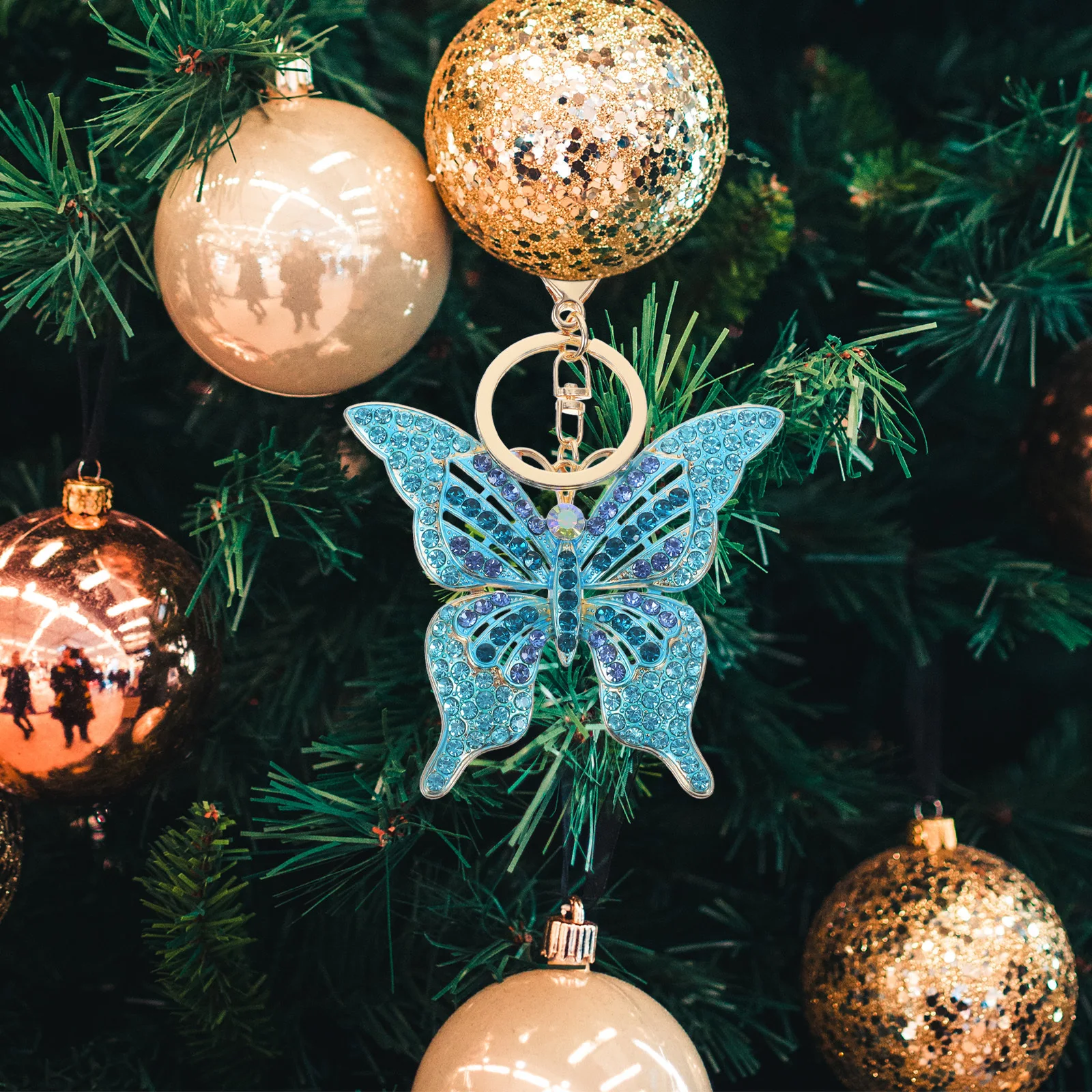 

Xmas Decoration Butterfly Ornament Figurines Home Shaped Ornaments Miss Christmas Tree