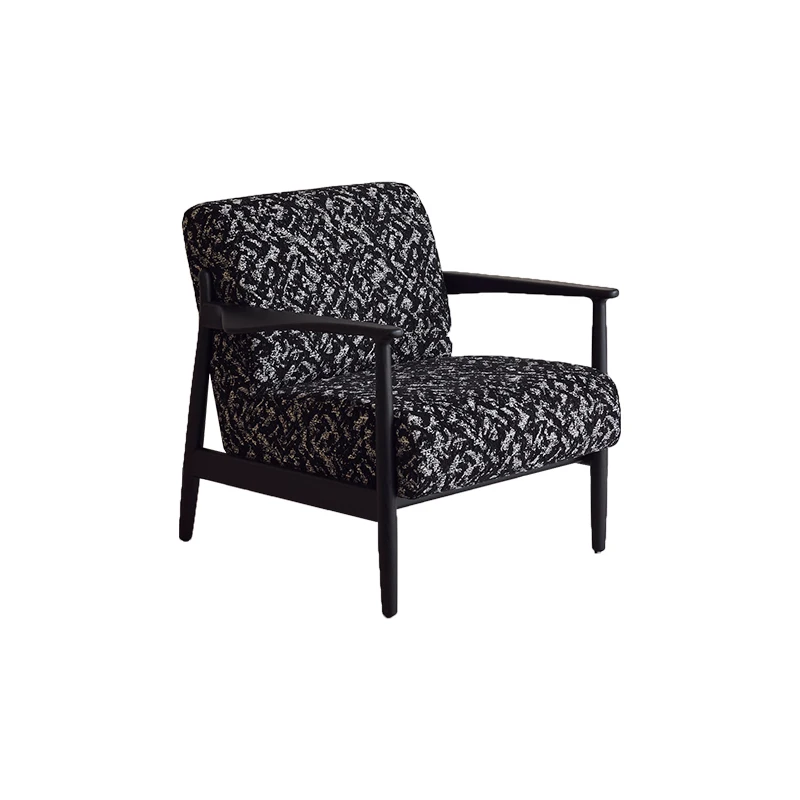 

Spring roll single sofa chair living room balcony single small recliner retro designer casual chair