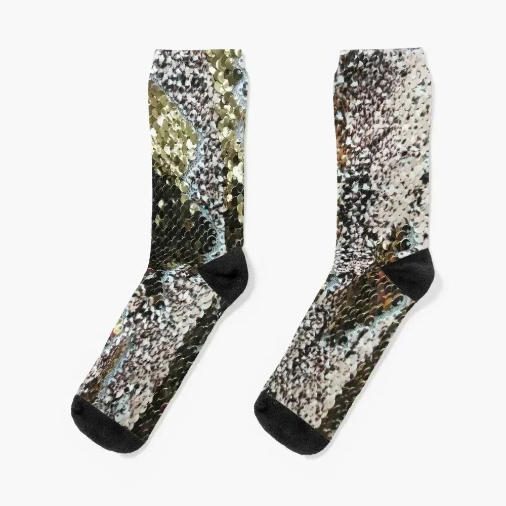 

Sequins in Snake Skin Pattern Socks winter gifts cute gifts Antiskid soccer Socks Men Women's