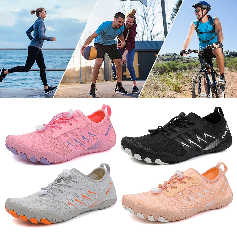 Water Shoes Non-slip Lightweight Aqua Shoes Breathable Barefoot Beach Shoes Quick Drying Soft Diving Sneakers for Water Sports