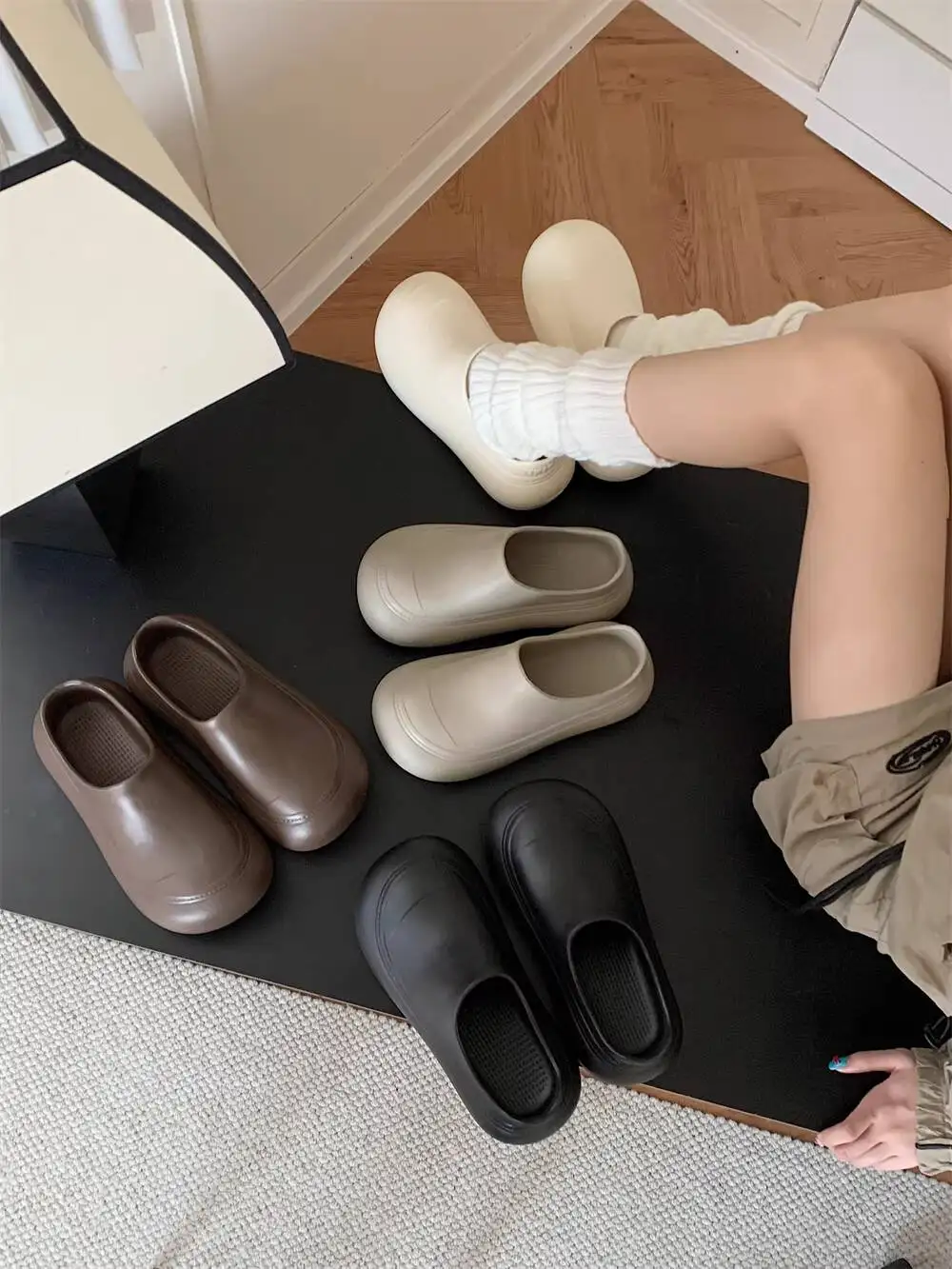 

2026 New Summer Women's Elevator Mules Slides EVA Non Slip Lazy Casual Shoes Versatile For Outdoor Wear