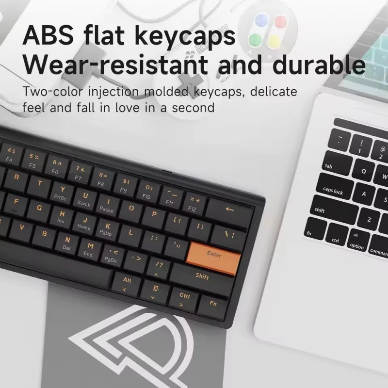 AJAZZ NKL61 Wired Keyboard Matte 61Keys Slim Body ABS Esports Keyboards Suitable For Office Use PC Accessories Office Keyboard