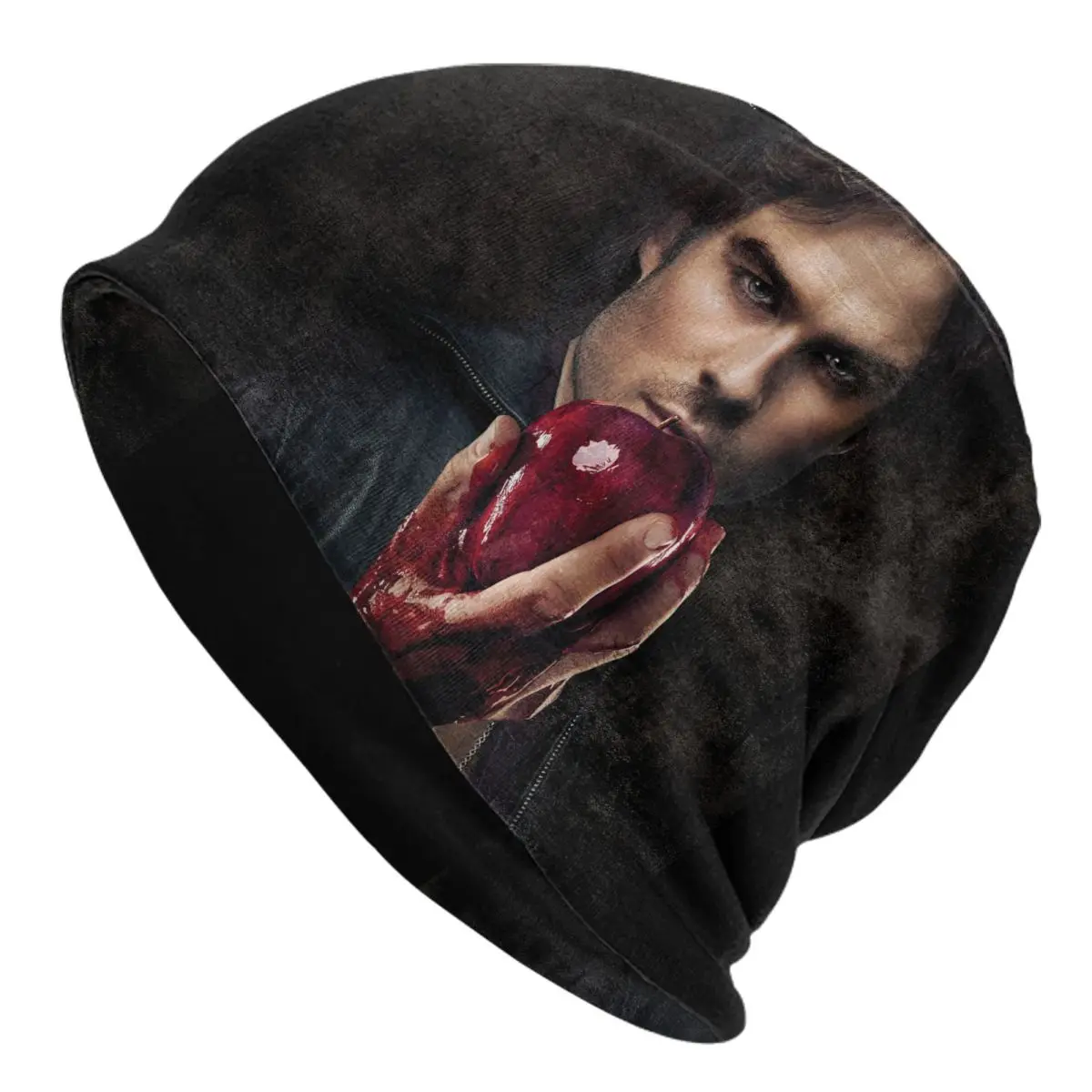 Damon Salvatore The Vampire Diaries Bonnet Hat Hip Hop Outdoor Horror Skullies Beanies Hat Unisex Warm Multifunction Cap