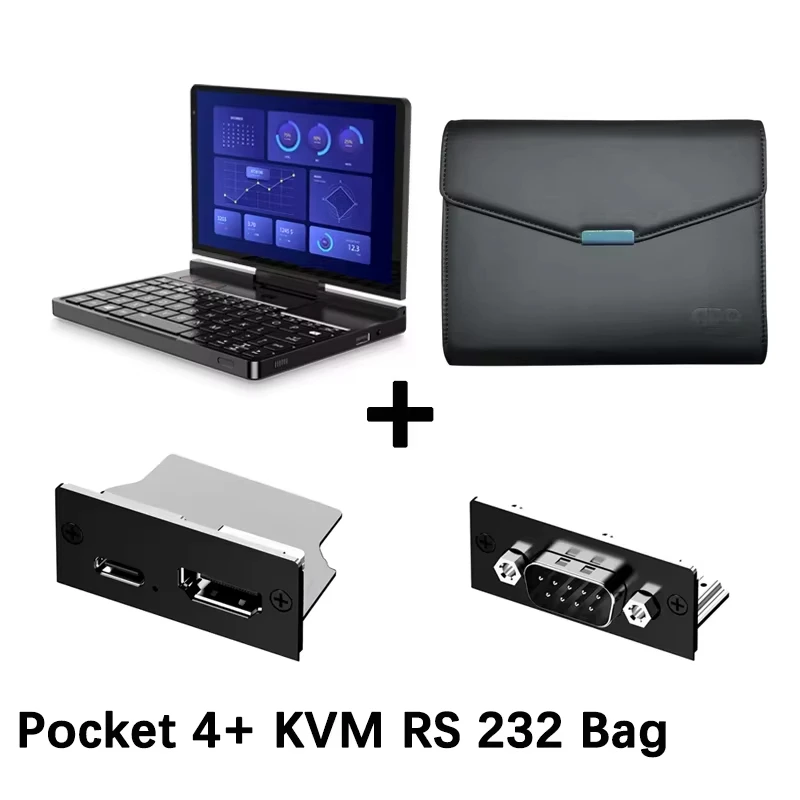 2025 Original GPD Pocket 4 8.8-inch AMD AI 9 HX 370 64GB RAM Portable Mini PC 2TB NVMe flipped 180° Laptop Computer for business