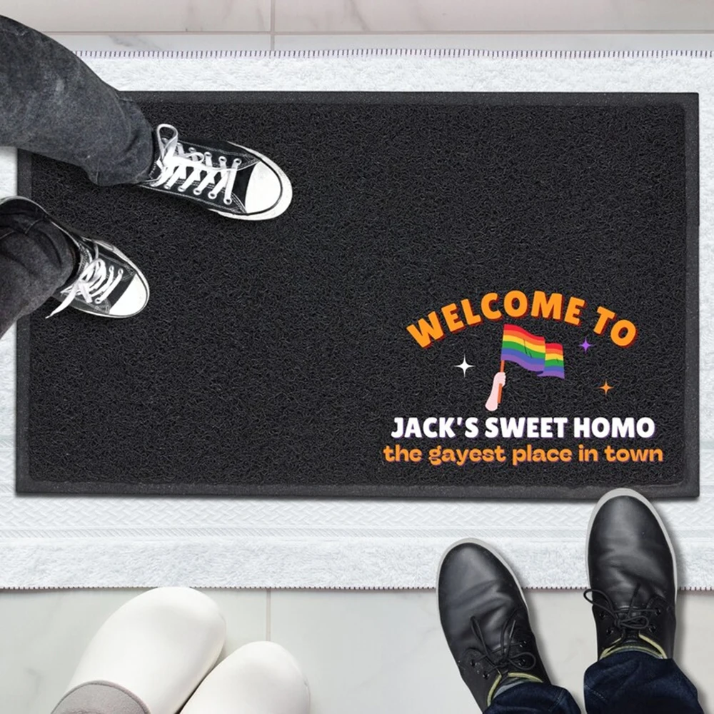

Welcome Logo Mat Custom Carpet Business Store Print Anti Dirty Shop Entrance Friendly Commercial Decor Opening Gift