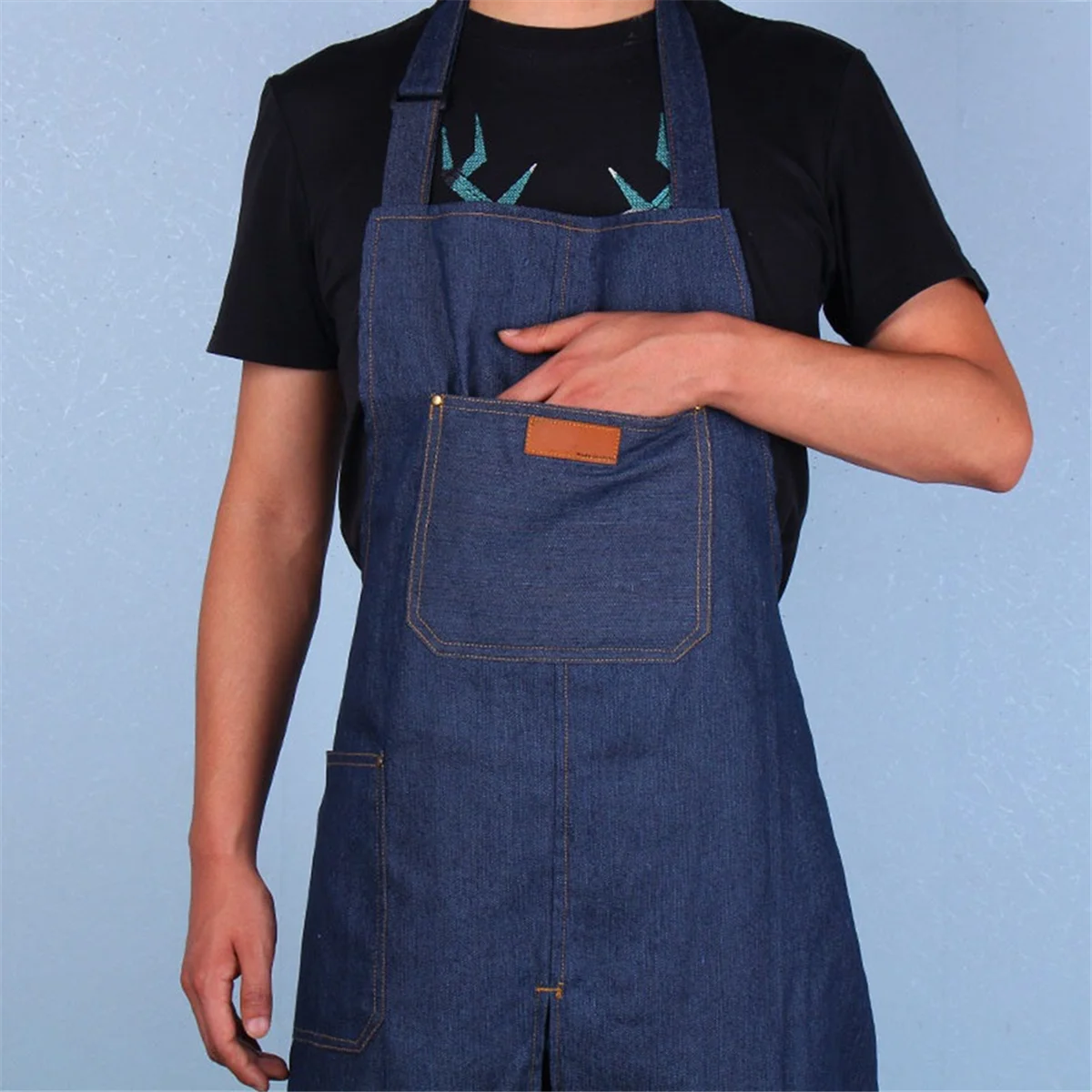 ABNH Verstellbare Keramikschürze mit geteiltem Bein und Tasche, DIY-Overall mit Keramikskulptur und Schlammhalt