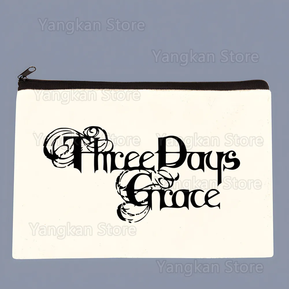 Portmonetka z płótna Three Days Grace, personalizowana portmonetka, ilustracja, etui na klucze, prosta mała torba z materiału, nowa kreatywna portmonetka.