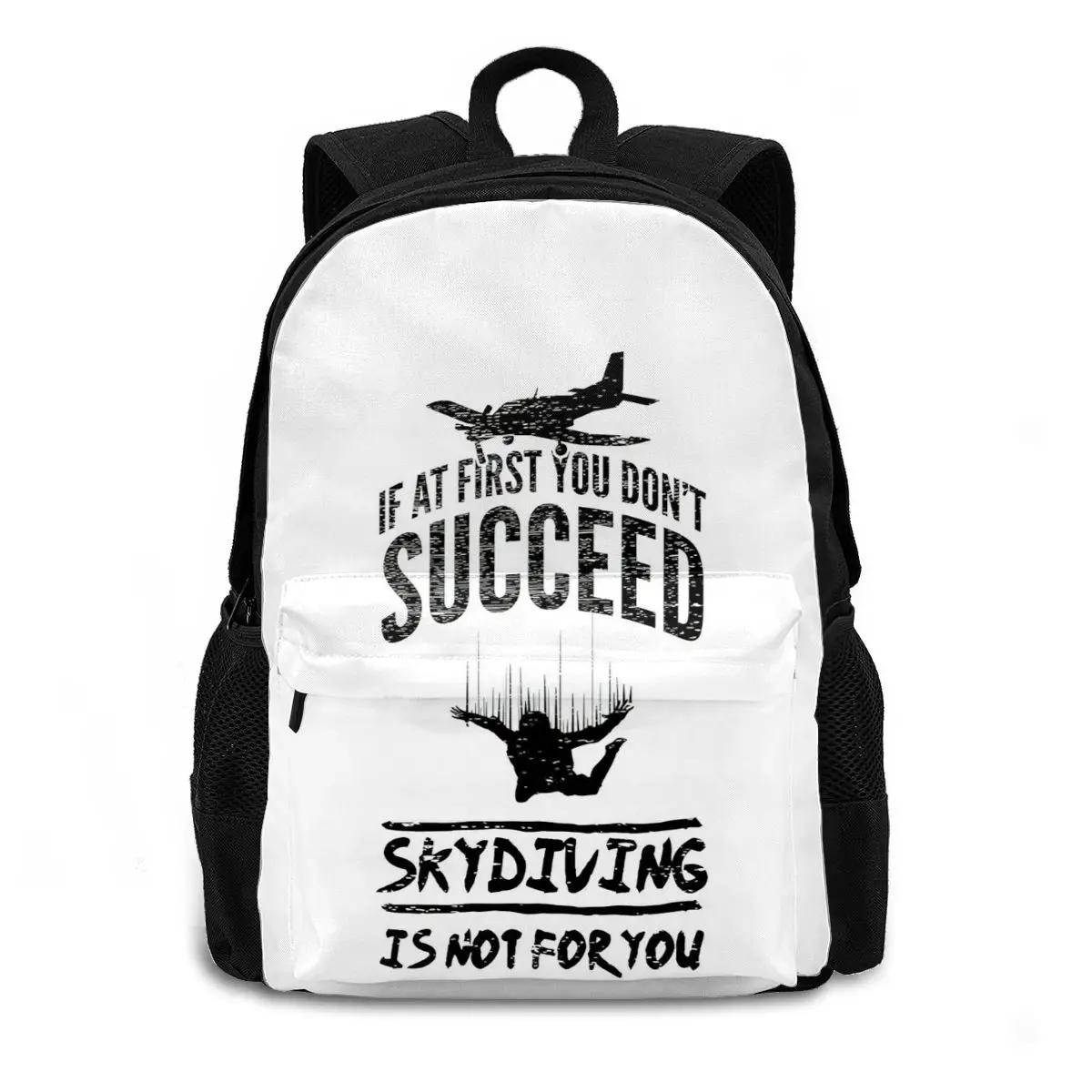 Skydiving Backpacks Pattern Nice Polyester Backpack Daily Teen Bags