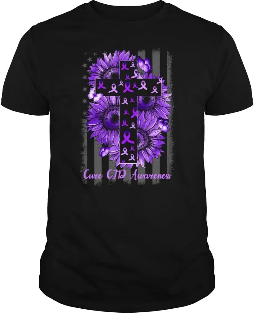 Cure CJD Awareness Flag Sunflower Unisex T-Shirt