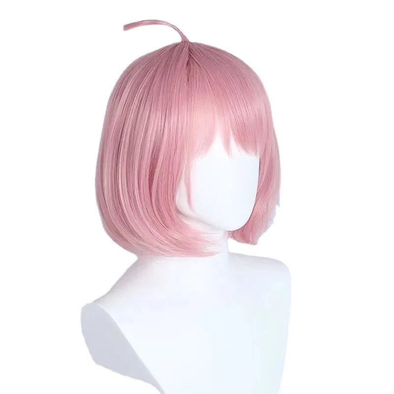 Anya cosplay wig, Anya Forger short hair with simulated scalp view 5