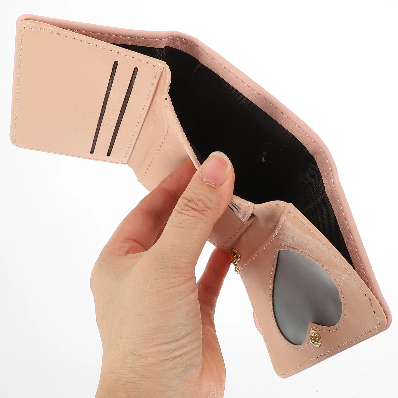 

Stylish Foldable Coin Purse for Women PU Small Wallet with Id Card Holder Cute Change Pouch for Compact Aesthetic