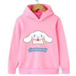 New Kids Cinnamoroll Hoodies Boys Clothes Girls Clothing Fashion Baby Autumn Warm Sweatshirt Children cartoon Pullover Tops