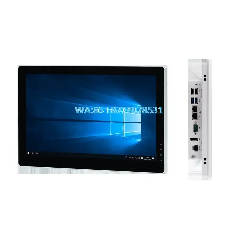 Wmwmnu 15.6 Inch Touchscreen Panel PC Tablet Computer 1920x1080 IP65 2 PoE LAN 1COM 4USB J6412 Windows 11 Linux Ubuntu in