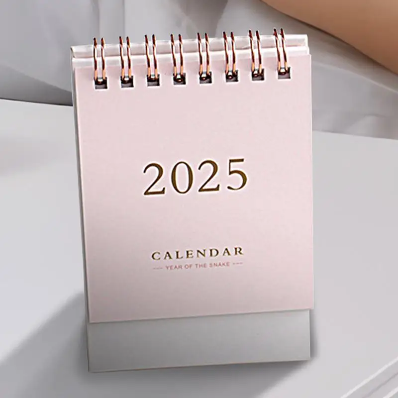 2024-2025 Mini Simple Small Desk Calendar Pocket Portable Calendar Plan Calendar Desktop Decoration