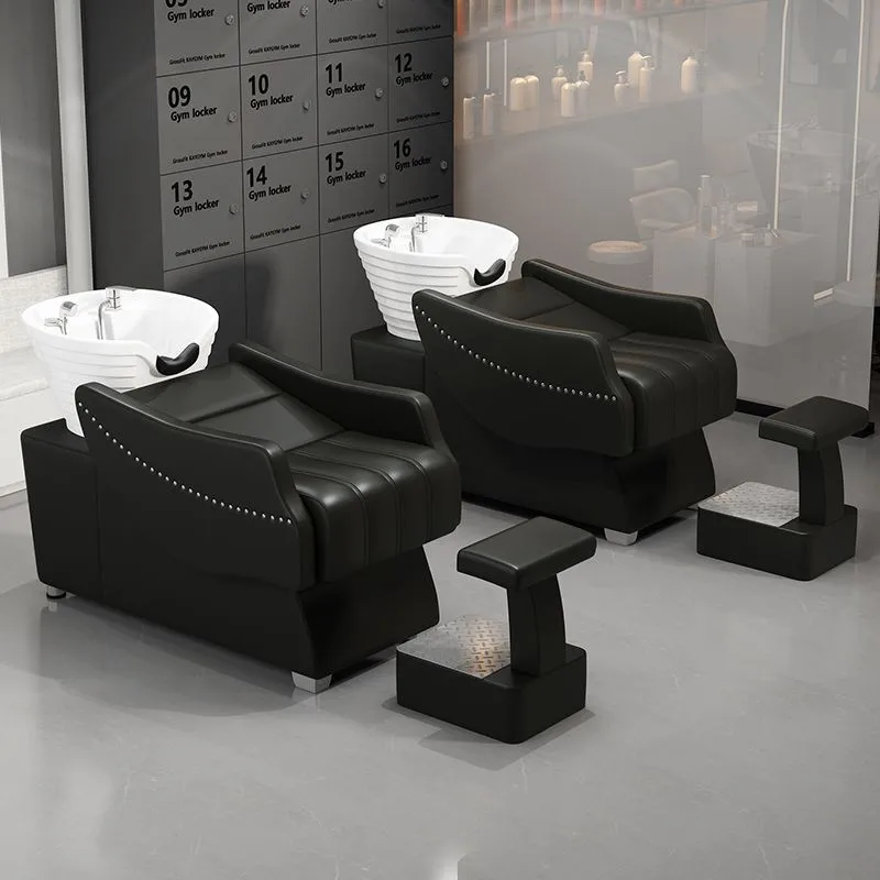Styling Wash Chair Shampoo Bed Machine Japanese-style Shampoo Bed Reclining Myjnia Fryzjerska Spa Z Fotelem Beauty Furniture