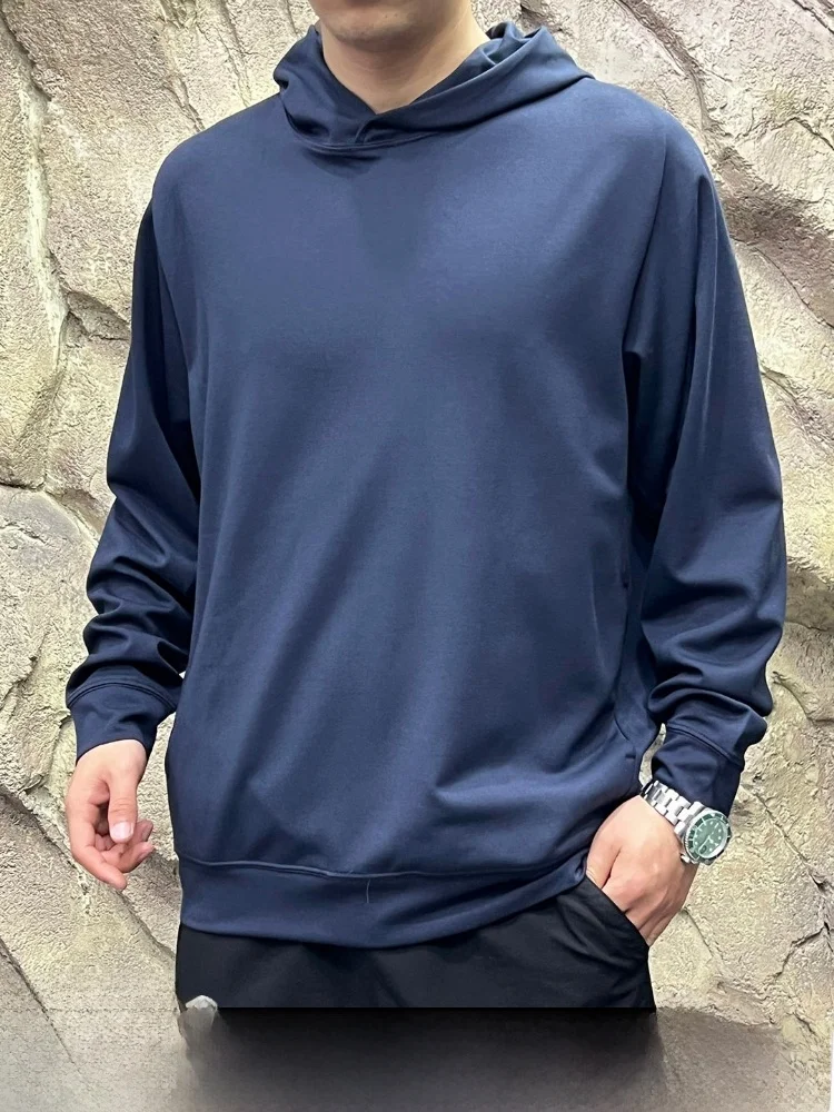 

Fashionable Loose Fit Men's Hoodie Skin-friendly Cotton Polyester Blend Breathable Casual Style Spring Autumn New Arrival