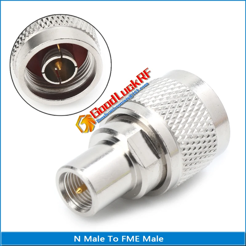 

1X Pcs High-quality N Male To FME Male plug Connector Socket N - FME Straight Nickel Plated Brass Coaxial RF Adapters