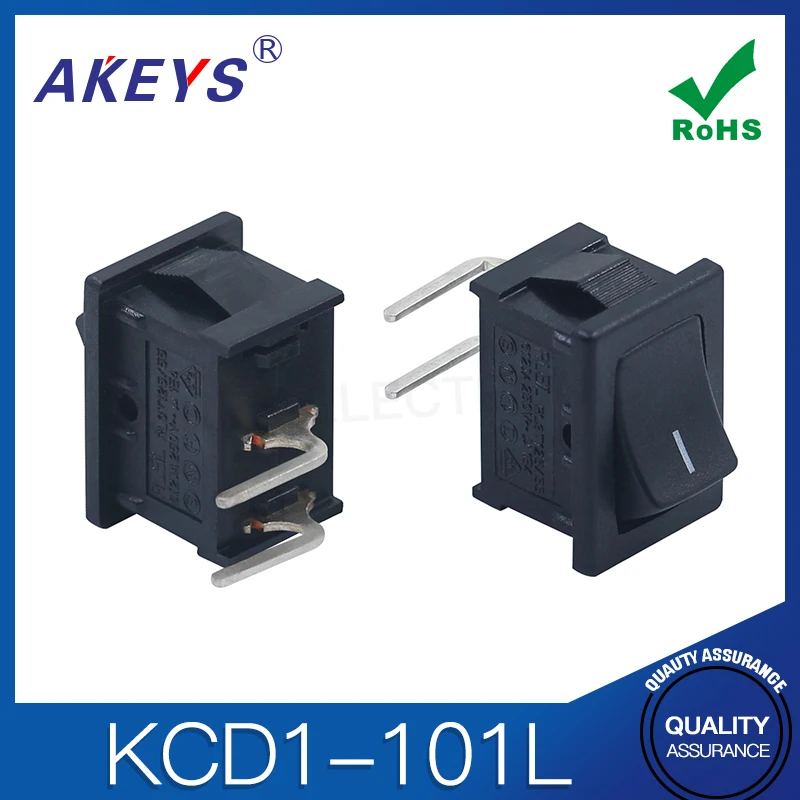5pcs KCD1-101L Electric fryer Steeper button Two foot side bend foot boat type switch 116B-2PL
