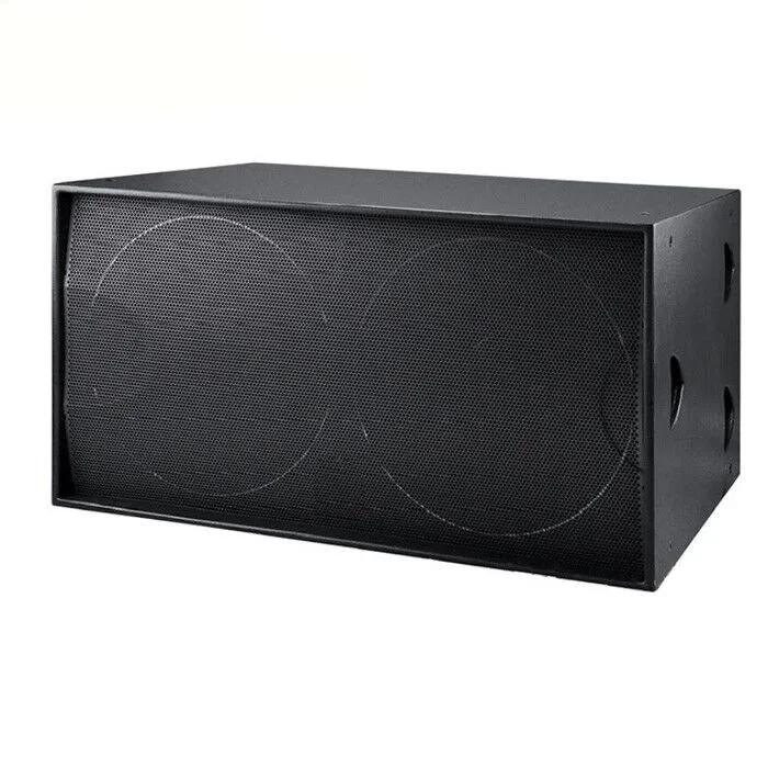 S218 Performance Stage Professional 1600 Watt Dual Subwoofer Speaker 18 Inch Subwoofer Box Design