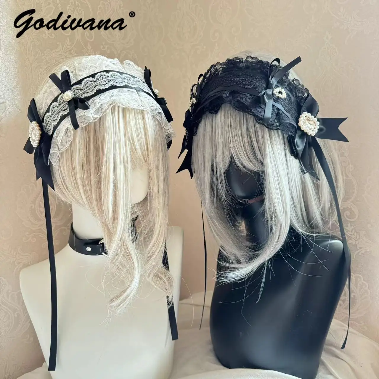 Japanese Mine Mass-produced Headband Lolita Harajuku Cute Girls Headwear Subculture Y2K Headgear Maid Style Women's Hairband