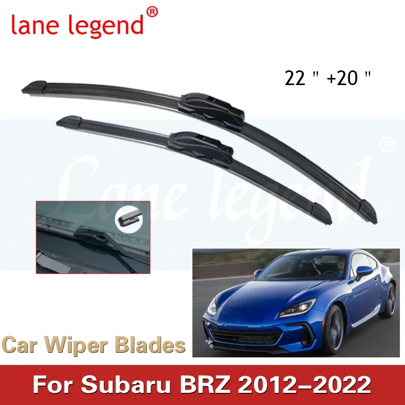 

For Subaru BRZ 2012-2022 22"+20" Car Accessories Front Windscreen Wiper Blade Brushes Wipers U Type J Hooks 2019 2018 2017 2016