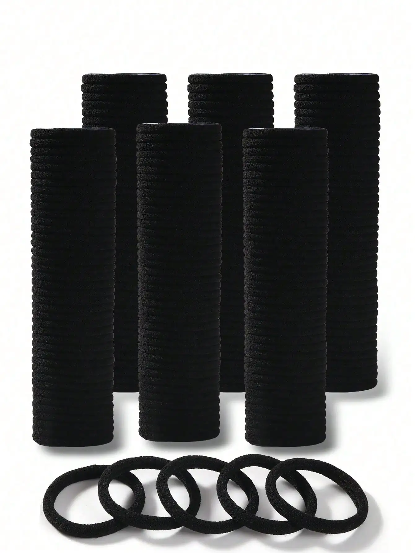 Women's Basic High Elastic Hair Ties, Seamless Ponytail Hair Bands, Suitable for Sports Fitness & Daily Hairstyles
