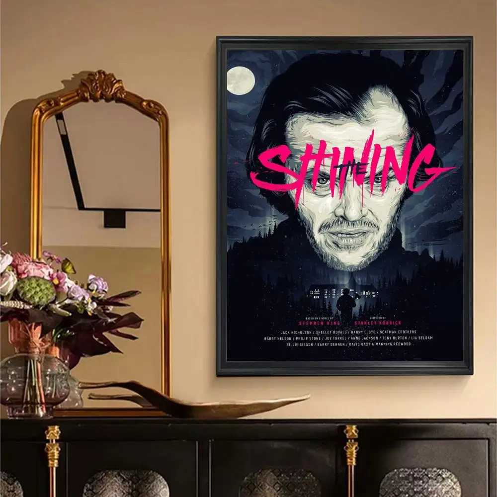 Classic Horror Film The Shining Movie Poster Retro Print Paper Waterproof High Quality Sticker Home Living Room Bar Wall Decor