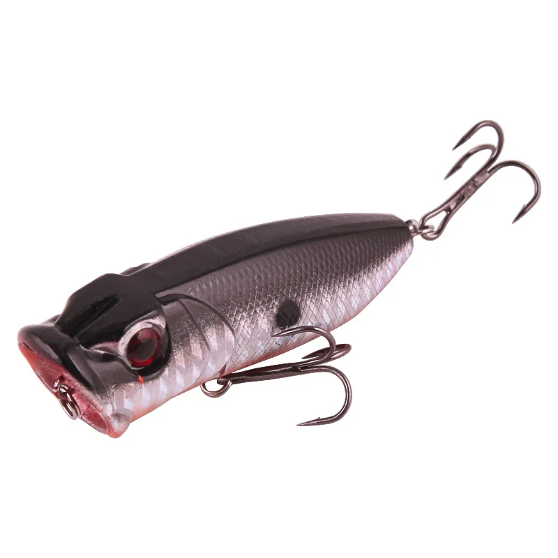 6 Stück 6 Farben (Opp-Beutel)/5 Stück 5 Farben (mit Box) 6,5 cm/10 g Köder schwimmende Angelköder Bleistiftköder Popper Top Wasser künstliche Köder – Detail 12