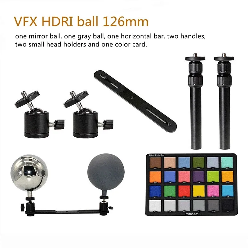 VFX HDRI 126Mm Bi Xám Bóng 18% Xám Hiệu Ứng Thị Giác Môi Trường Ảnh Thu Ánh Sáng Bóng 12.6Cm