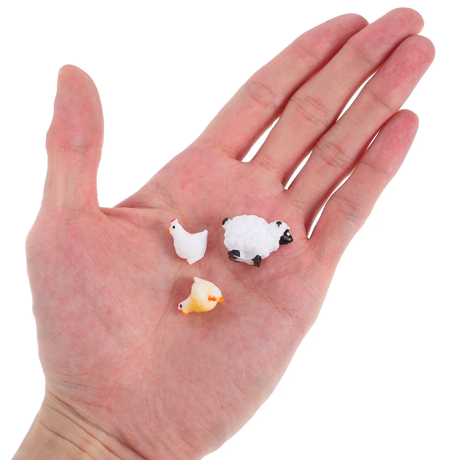 

1 set 1 Set Miniature Sheep Resin Garden Figurines Cute Animal Statues For Lawn Decor Mini Farm Animals Landscape Ornaments