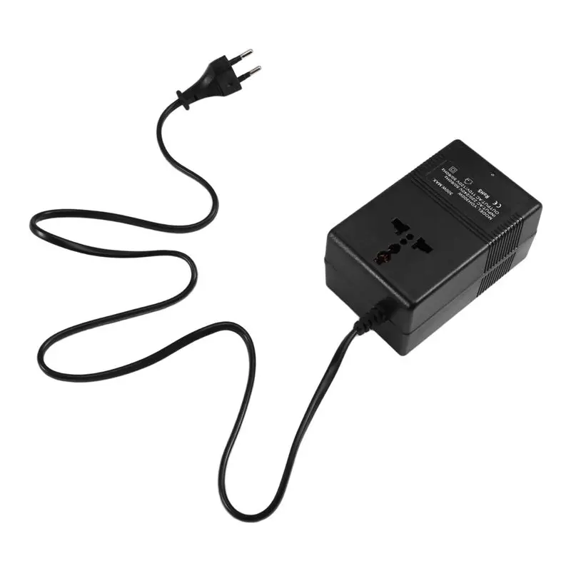 

Преобразователь напряжения ABLG 300 Вт, трансформатор напряжения 220 В в 110 В с тепловой защитой, вилка стандарта ЕС